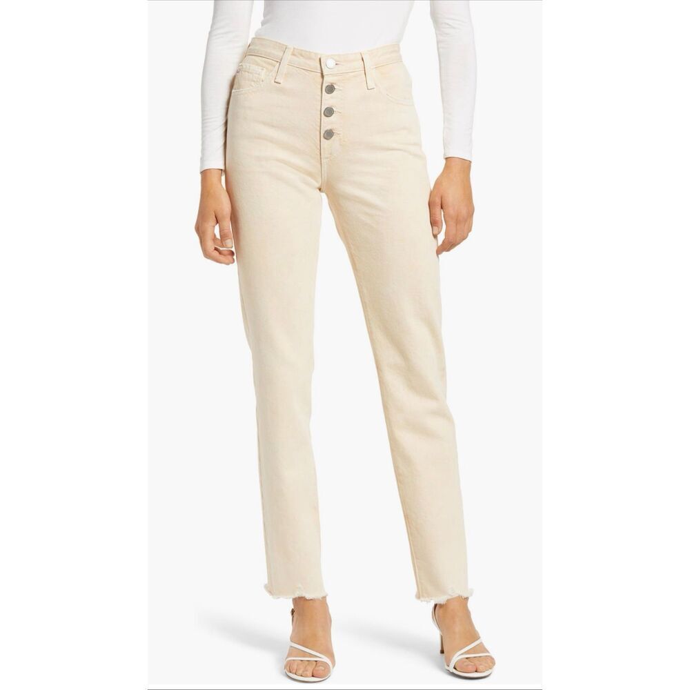 AG the Isabelle Women’s High Waist Raw Hem Straight Leg Jeans-NWT